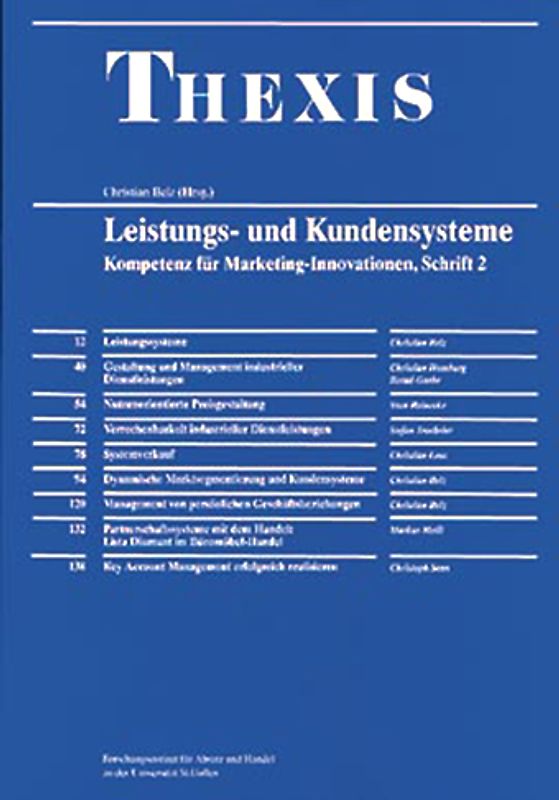 Kompetenz für Marketing-Innovationen / Leistungs- und Kundensysteme