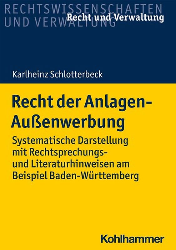 Recht der Anlagen-Außenwerbung