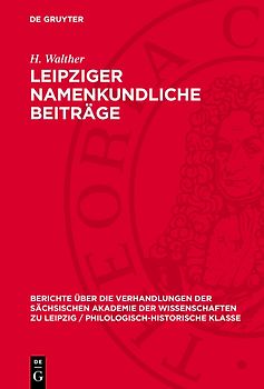 Leipziger namenkundliche Beiträge