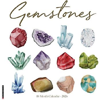 Gemstones 2026 12 X 12 Wall Calendar