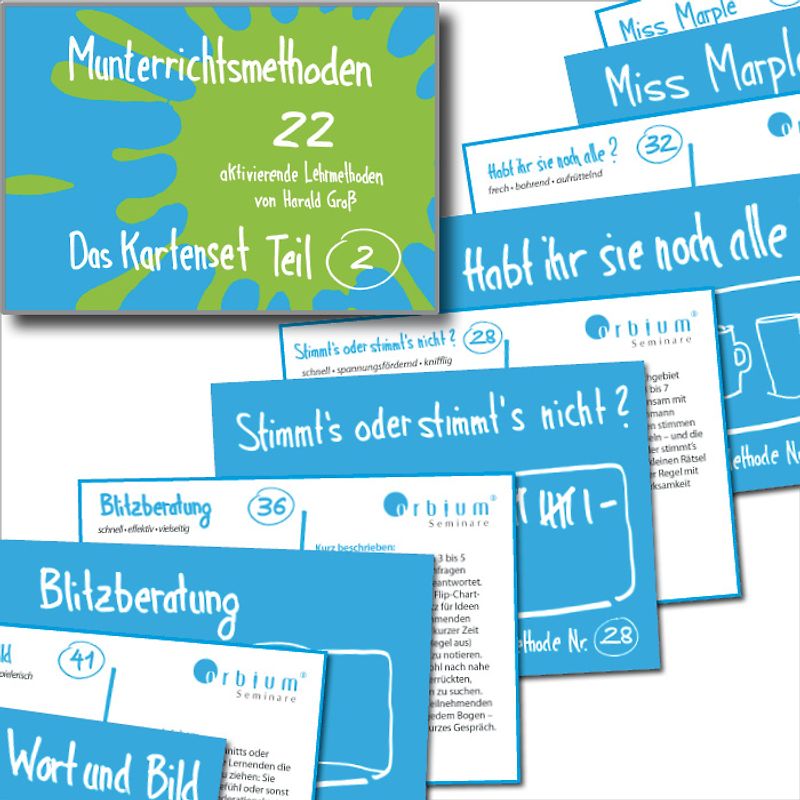 Kartenset Munterrichtsmethoden Teil 3
