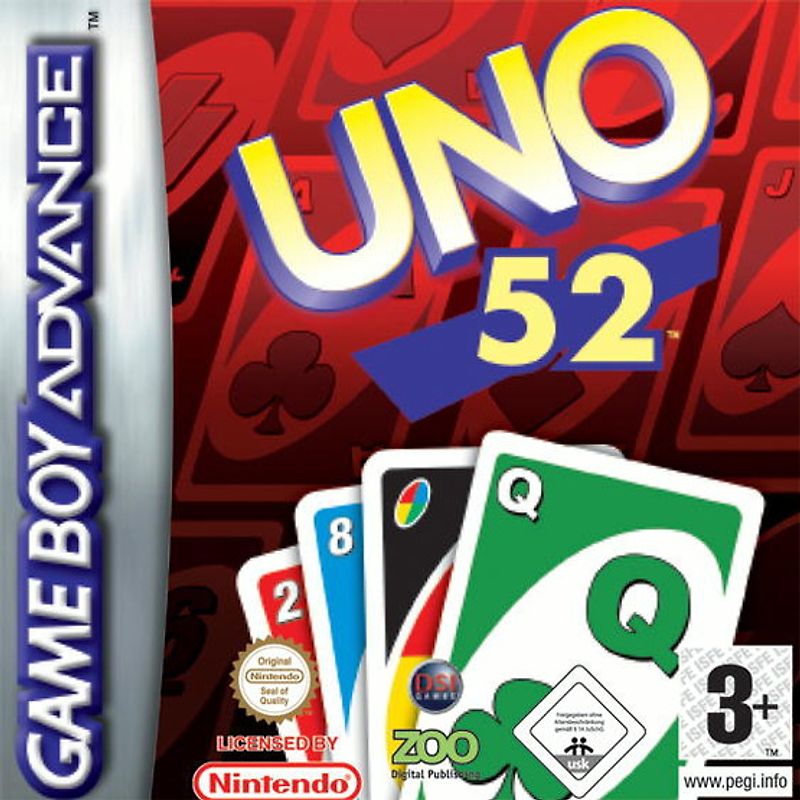 Uno 52 Nintendo Game Boy Advance