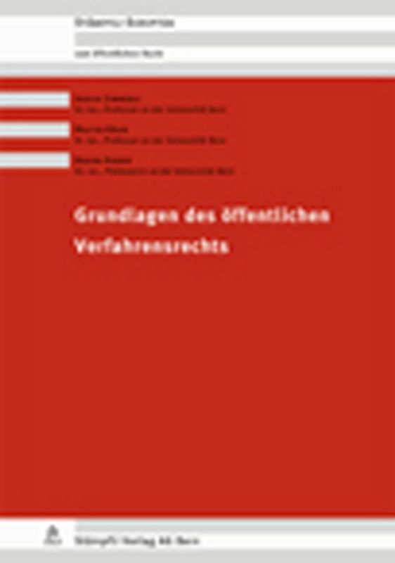 Grundlagen des öffentlichen Verfahrensrechts