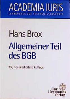 Allgemeiner Teil des BGB