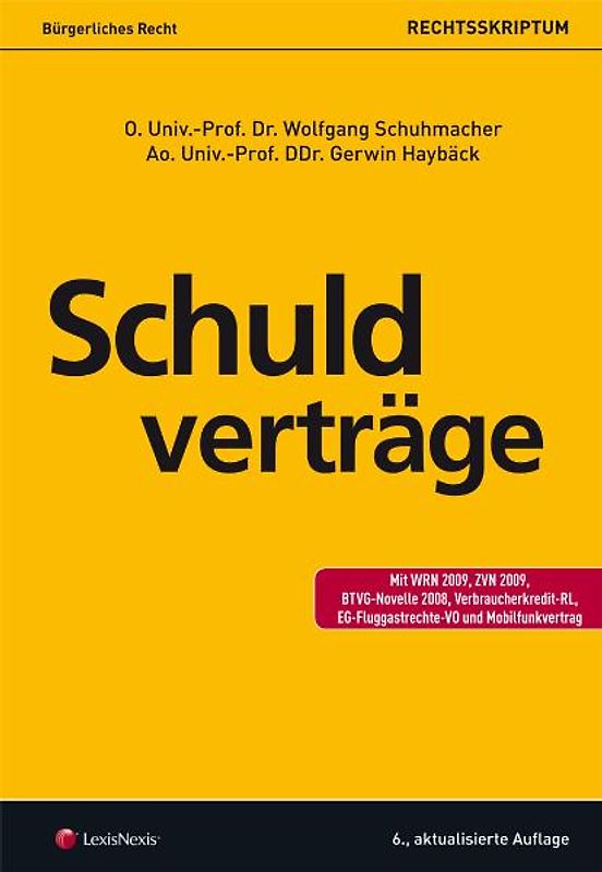 Bürgerliches Recht - Schuldverträge