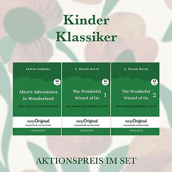Kinder Klassiker Kollektion (Bücher + 3 MP3 Audio-CDs) - Lesemethode von Ilya Frank - Zweisprachige Ausgabe Englisch-Deutsch