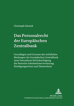 Das Personalrecht der Europäischen Zentralbank