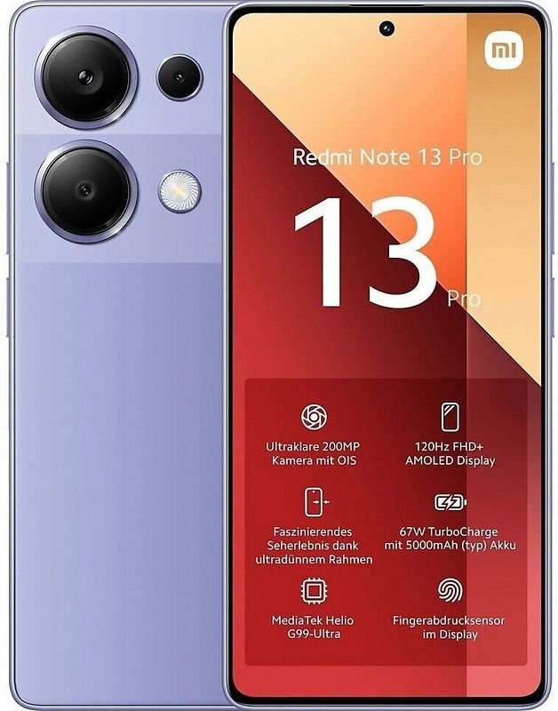 Xiaomi Redmi Note 13 Pro Dual SIM 512Go lavender purple