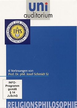 Schuber RELIGIONSPHILOSOPHIE, 6 DVDs zum Vorzugspreis im Geschenkschuber (Reihe: uni auditorium) Gesamtlänge: ca. 364 Min. DVD