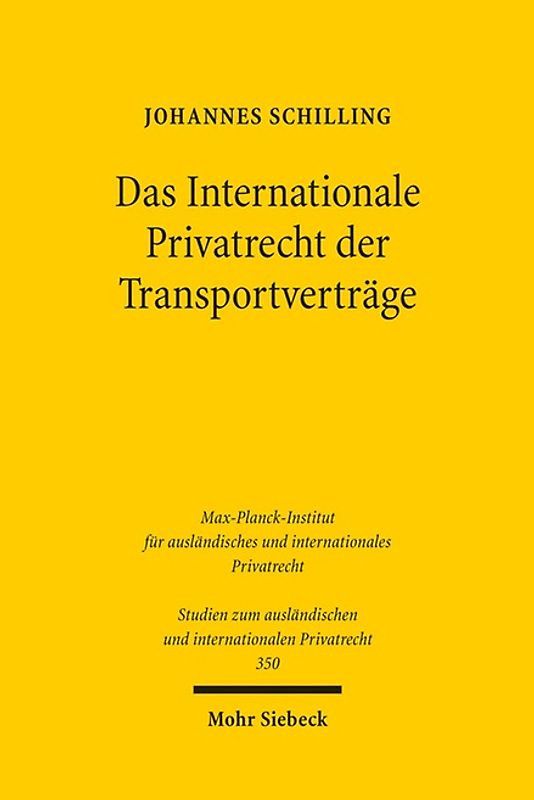 Das Internationale Privatrecht der Transportverträge