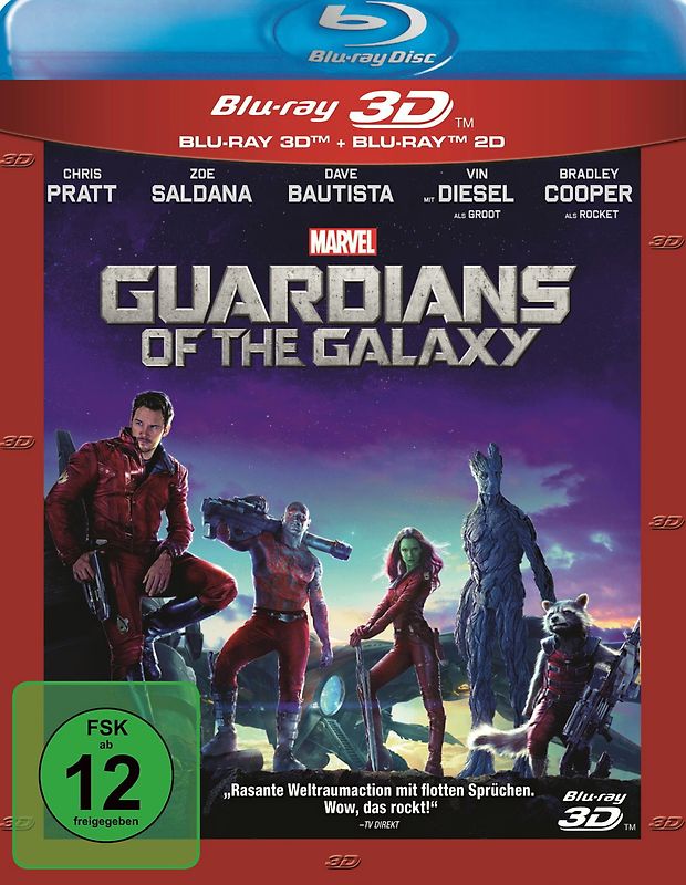 Guardians of the Galaxy 3D [inkl. 2D Version, 2 Discs] 3D Blu-ray Disc