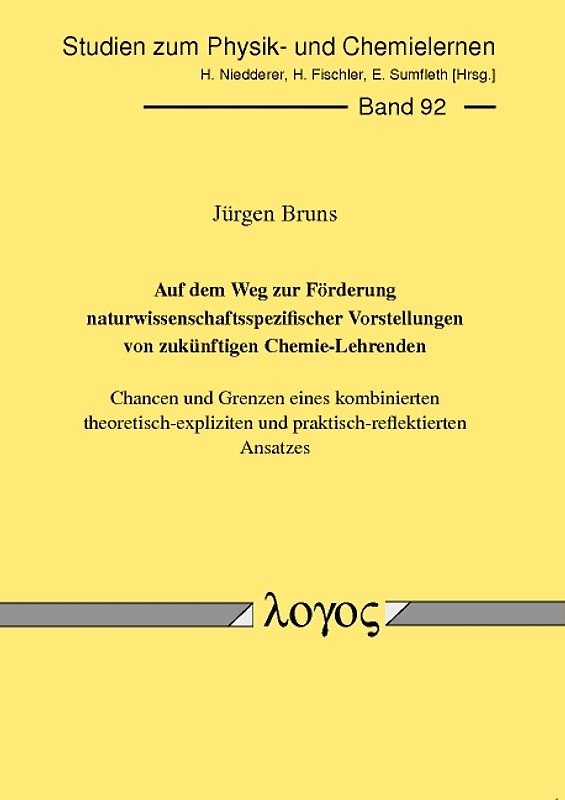Auf dem Weg zur Förderung naturwissenschaftsspezifischer Vorstellungen von zukünftigen Chemie-Lehrenden