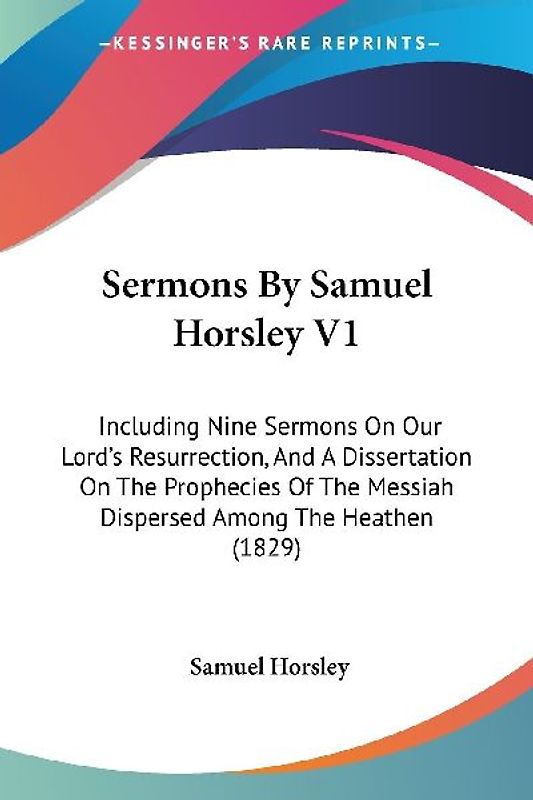 Sermons By Samuel Horsley V1
