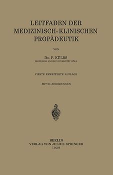 Leitfaden Der Medizinisch-Klinischen Propädeutik