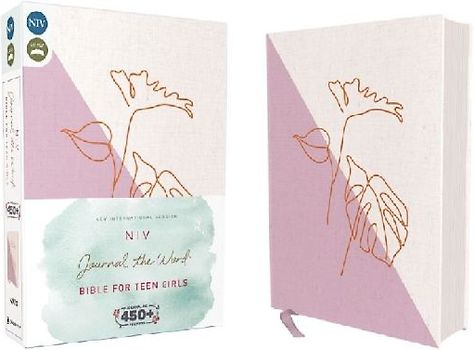 Niv, Journal the Word Bible for Teen Girls, Cloth Over Board, Lavender/White, Red Letter