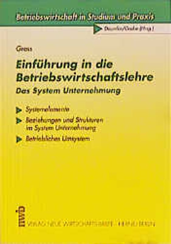 Einführung in die Betriebswirtschaftslehre