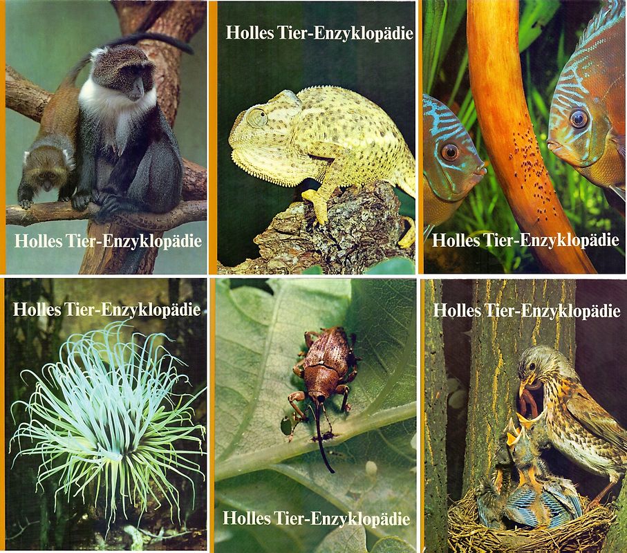 Holles Tier-Enzyklopädie: Band 1-6 - Von A bis Zy [6 Bände, Gebundene Ausgabe]