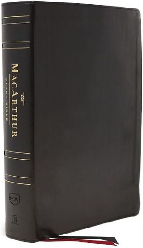 Nkjv, MacArthur Study Bible, 2nd Edition, Genuine Leather, Black, Thumb-Indexed, Comfort Print