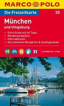 MARCO POLO Freizeitkarte Blatt 35 München und Umgebung 1:110 000