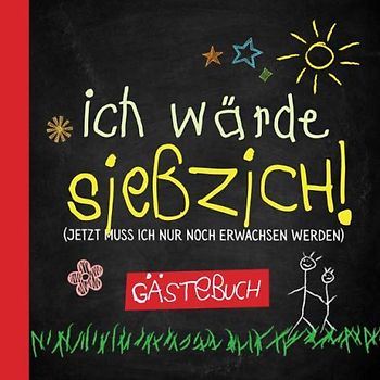Ich wärde siebzich: Gästebuch zum 70.Geburtstag für Mann oder Frau - 70 Jahre - Lustiges Geschenk & Geburtstagsdeko - Buch für Glückwünsche und Fotos der Gäste