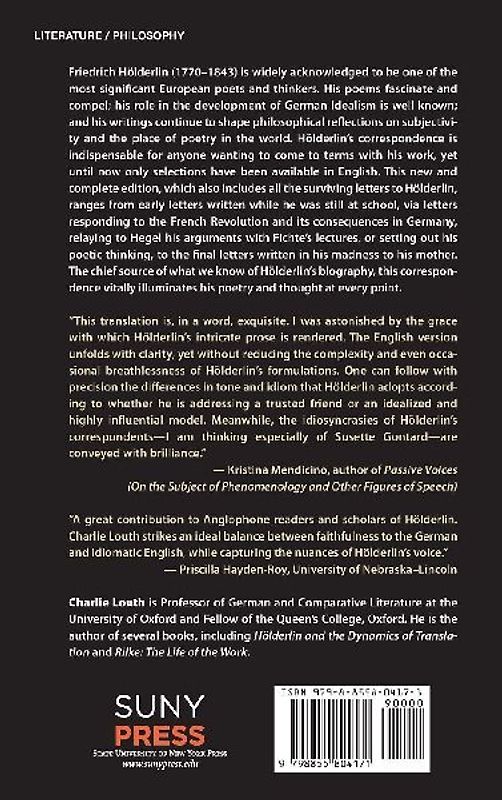 The Complete Correspondence of Friedrich Hölderlin