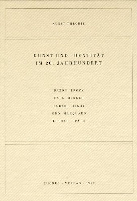 Kunst und Identität im 20. Jahrhundert