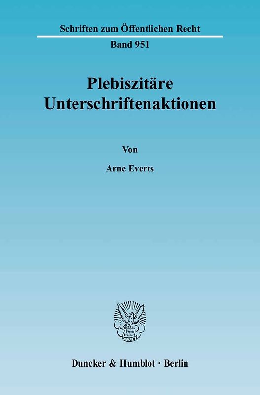 Plebiszitäre Unterschriftenaktionen.
