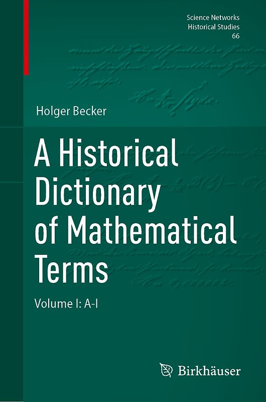 A Historical Dictionary of Mathematical Terms