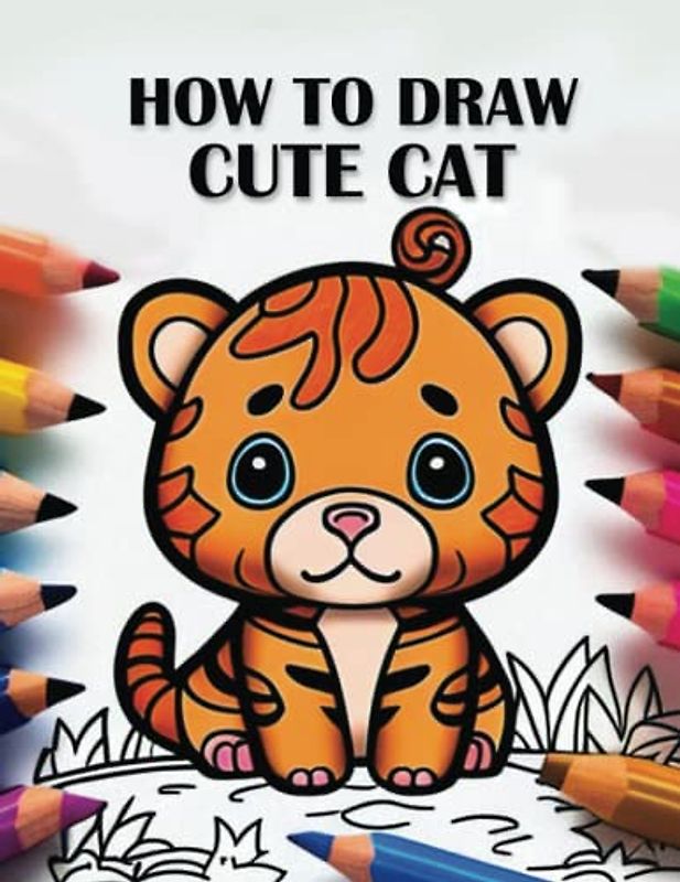How to Draw Cute Cats: A Step-by-Step Guide to Drawing and Coloring Adorable Cats