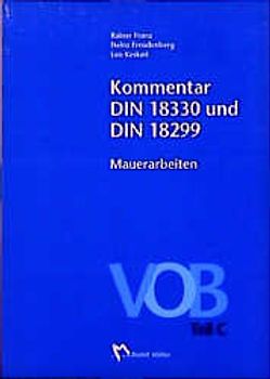 Kommentar DIN 18330 und DIN 18299 Mauerarbeiten