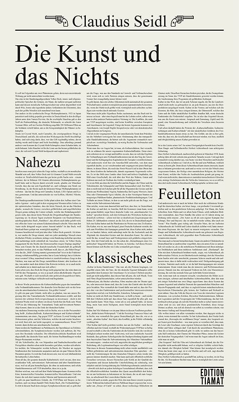 Die Kunst und das Nichts