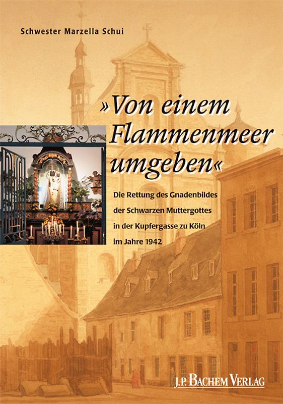 Von einem Flammenmeer umgeben