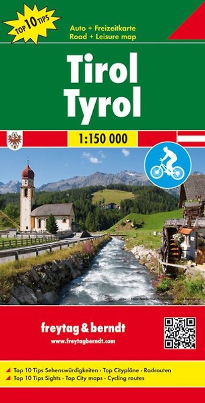 Tirol, Autokarte 1:150.000, Top 10 Tips