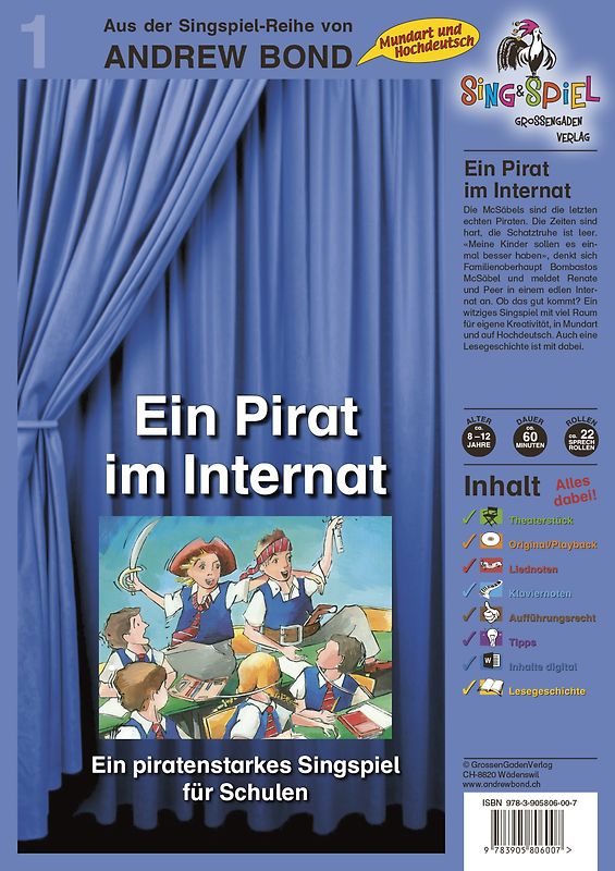 Ein Pirat im Internat, Singspiel mit CD