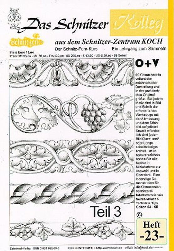 Das Schnitzer-Kolleg / Ornamente schnitzen Teil 3