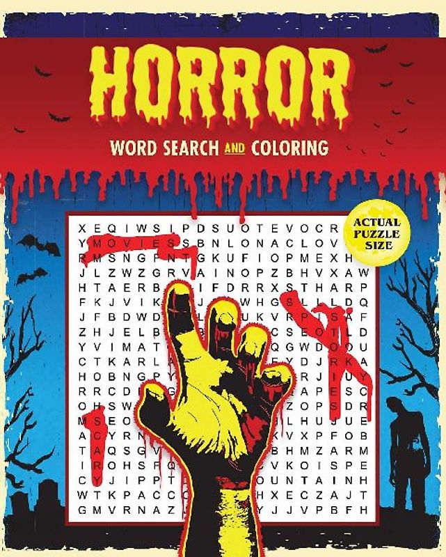 Horror Word Search and Coloring