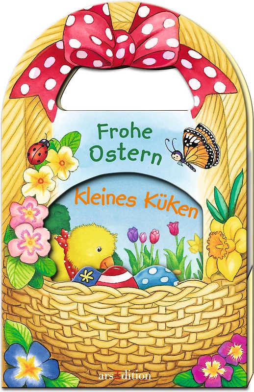 Frohe Ostern, kleines Küken (im Osterkorb)