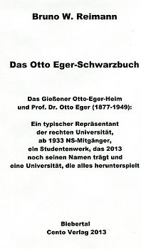 Das Otto Eger-Schwarzbuch