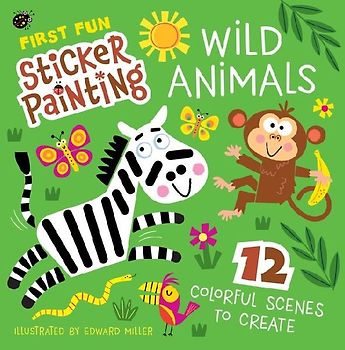 First Fun Sticker Painting: Wild Animals