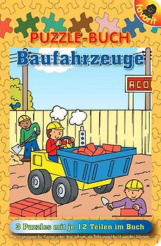 Puzzle-Buch, Baufahrzeuge