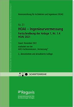 HOAI - Ingenieurvermessung - Fortschreibung der Anlage 1, Nr. 1.4 HOAI 2021