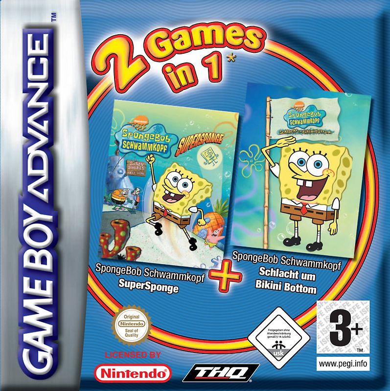 2 Games in 1 - SpongeBob Pack 2 Nintendo Game Boy Advance