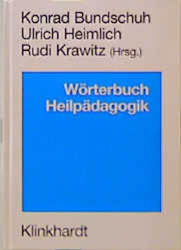 Wörterbuch Heilpädagogik