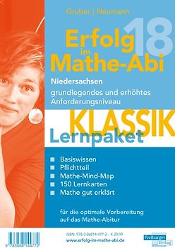 Erfolg im Mathe-Abi 2018 Lernpaket 'Klassik' Niedersachsen. mit der Original Mathe-Mind-Map