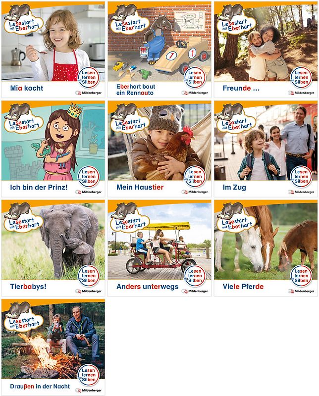 Paket – Lesestart mit Eberhart, Lesestufe 1: Komplettbezug Heft 51-60