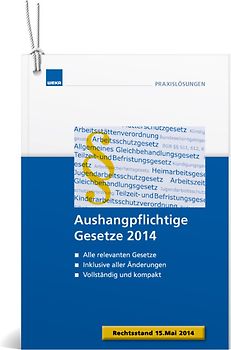 Aushangpflichtige Gesetze 2014