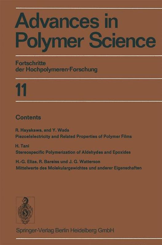 Advances in Polymer Science