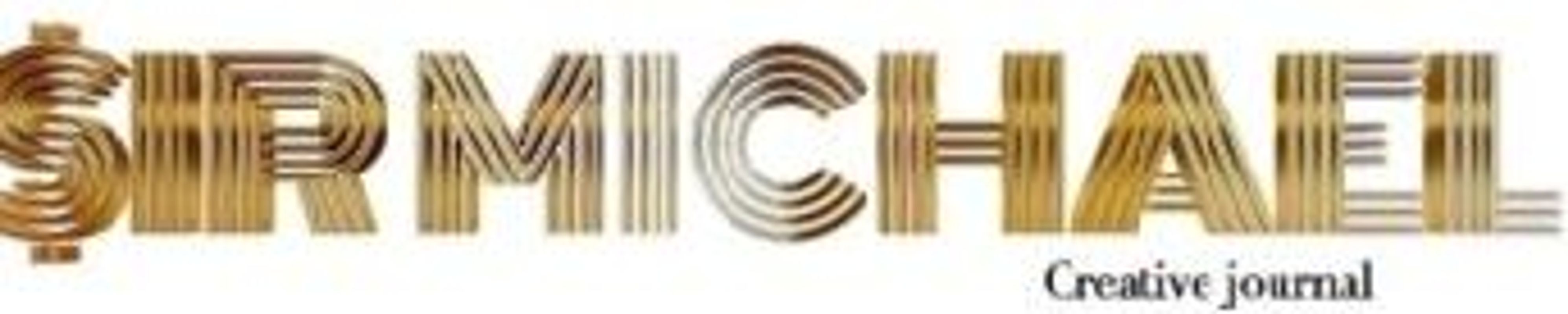 Gold graphic sir Michael branded Blank page Creative Note journal