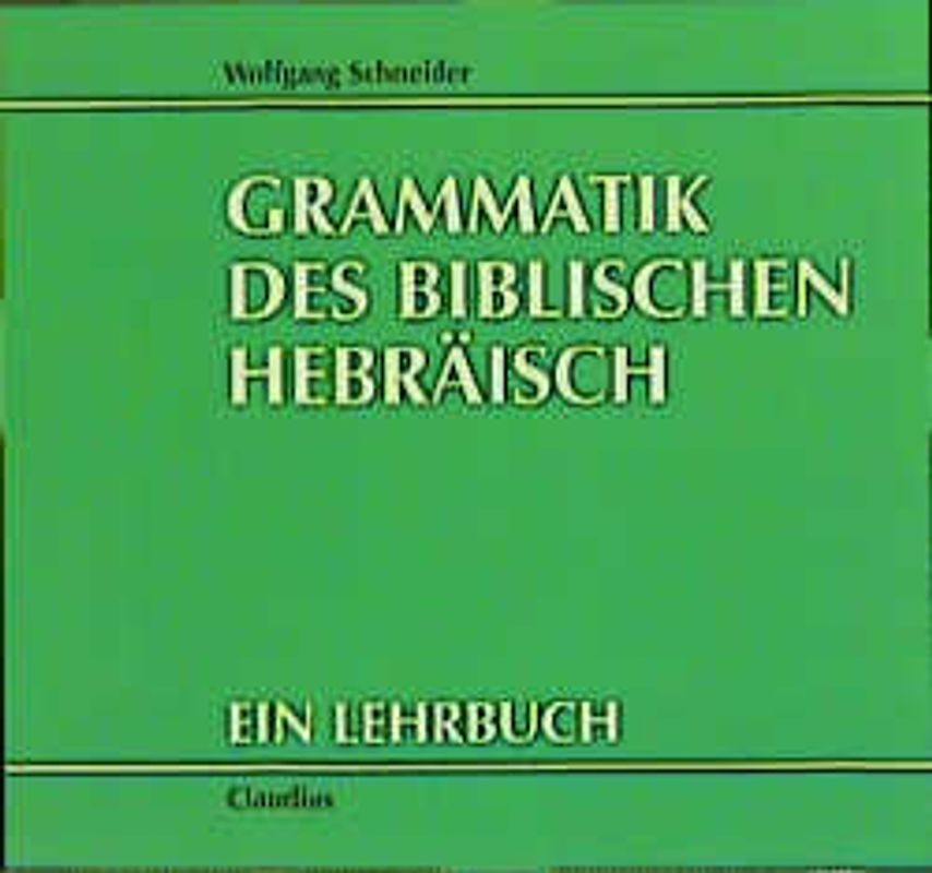 Grammatik des biblischen Hebräisch