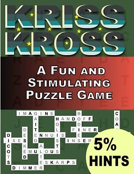 Kriss Kross Crosswords Puzzles Book For Adults With 5% Hints: A Fun and Stimulating Puzzle Game ,Crosswords
